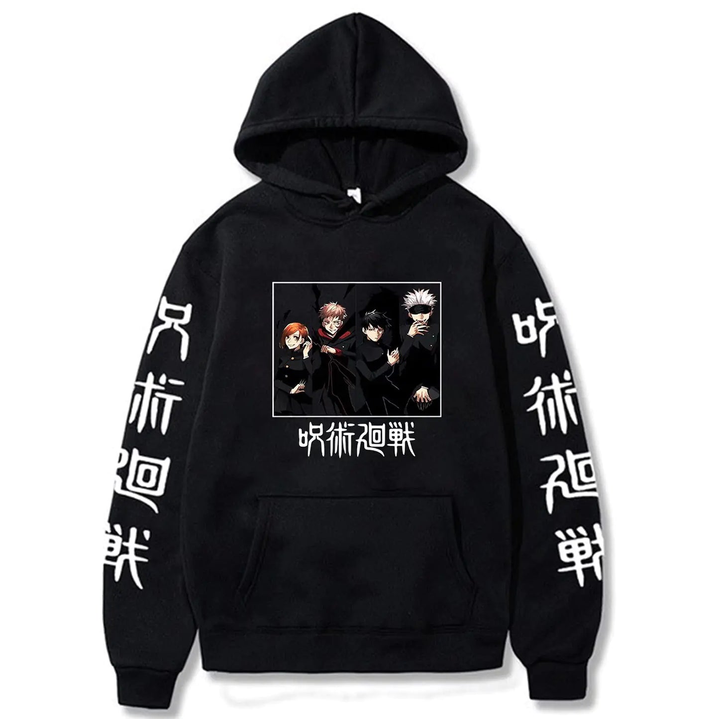 ACEFAST INC Cool Satoru Gojo Itadori Yuji Nobara Unisex Tops Harajuku Anime Unisex Hoodie Pullovers