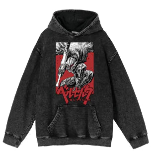 Guts Armor Knight Vintage Hoodie from Berserk Anime